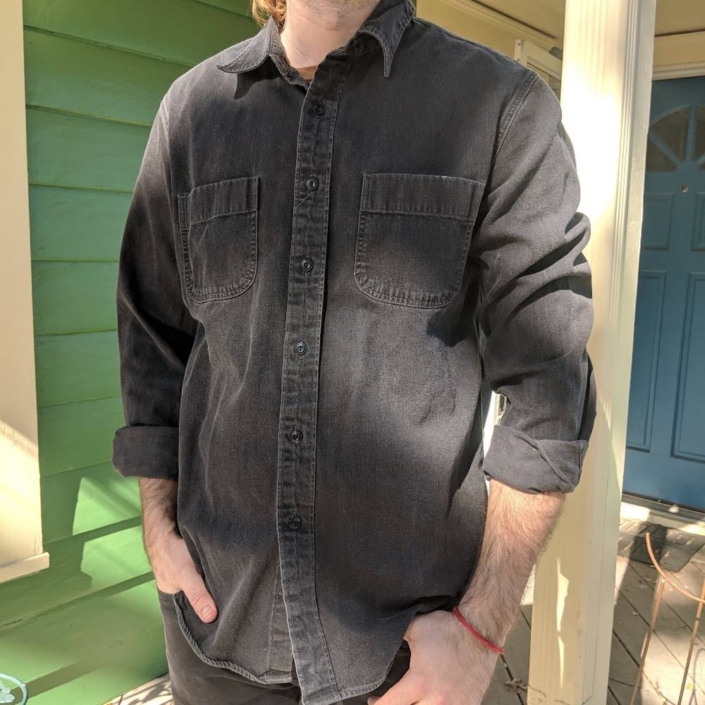 Wallace & Barnes Work Shirt Long Sleeve Hvy Denim